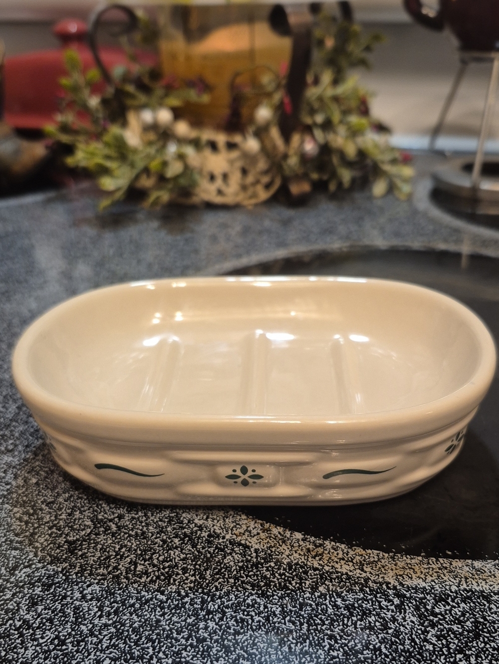 Longaberger Green Soap Dish